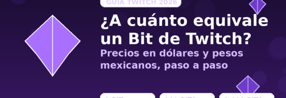 Infografía: a cuánto equivale un Bit de Twitch en dólares y pesos mexicanos
